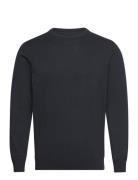 Barbour Pima Cotton Crew Designers Knitwear Round Necks Navy Barbour