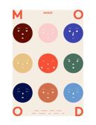 Nine Moods - 50X70 Home Kids Decor Posters & Frames Posters Multi/patt...