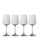 Lifestyle Vitvinsglas 44Cl 4-P Home Tableware Glass Wine Glass White W...