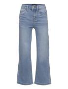 Nlfteces Dnm Hw Wide Pant Bottoms Jeans Wide Jeans Blue LMTD