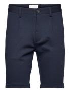 Pleated Shorts Bottoms Shorts Chinos Shorts Blue Lindbergh