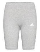 W 3S Bk Sho Sport Shorts Cycling Shorts Grey Adidas Sportswear