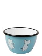 Moomin Enamel Bowl 0.6L Moomin Home Tableware Bowls Breakfast Bowls Bl...