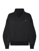 Cl Wde Cotton Ft Coverup Sport Sweatshirts & Hoodies Sweatshirts Black...