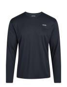 Mens Longsleeved Sports Tee Sport T-Langærmet Skjorte Navy ZEBDIA