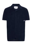 Mays Towel Shirt Designers Shirts Short-sleeved Navy Woodbird