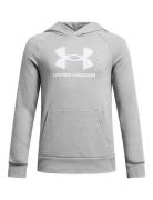 Ua Rival Fleece Bl Hoodie Sport Sweatshirts & Hoodies Hoodies Grey Und...