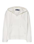 Terry Cotton-Lsl-Sws Tops Sweatshirts & Hoodies Hoodies White Polo Ral...