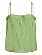 Enlyon Sl Top Aop 6891 Tops Blouses Sleeveless Green Envii