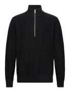 Slhaxel Ls Knit Half Zip W Tops Knitwear Half Zip Jumpers Black Select...