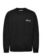 Baine Tech L/S Tee Designers Sweatshirts & Hoodies Sweatshirts Black W...
