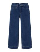 Nkfrose Hw Wide Jeans 1356-On Noos Bottoms Jeans Wide Jeans Blue Name ...