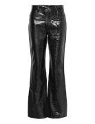 2Nd Raphael - Croco Lacquer Bottoms Trousers Leather Leggings-Bukser B...