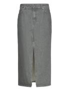 Long Slit Denim Skirt Designers Knee-length & Midi Grey Filippa K