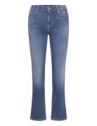 Zolie Trousers Straight Leg High Waist X-Lite Bottoms Jeans Flares Blu...