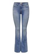 Onlblush Mid Flared Dnm Tai467 Noos Bottoms Jeans Flares Blue ONLY