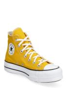 Chuck Taylor All Star Lift Sport Sneakers High-top Sneakers Yellow Con...