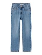 Nkfrose Hw Straight Jeans 9222-Be Noos Bottoms Jeans Regular Jeans Blu...