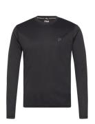 Relleu Running Shirt Tops T-Langærmet Skjorte Black FILA