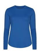 Team Logo Long Sleeve Sport T-shirts & Tops Long-sleeved Blue Röhnisch
