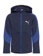 Evostripe Full-Zip Hoodie Dk B Sport Sweatshirts & Hoodies Hoodies Blu...