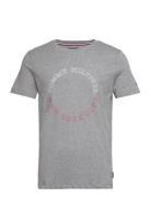 Monotype Roundle Tee Tops T-Kortærmet Skjorte Grey Tommy Hilfiger