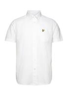Short Sleeve Oxford Shirt Tops Shirts Short-sleeved White Lyle & Scott