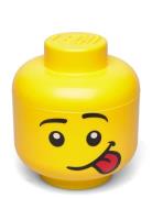 Lego Storage Head  Home Kids Decor Storage Storage Boxes Yellow LEGO S...