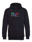 Absalon Hooded Sweat Tops Sweatshirts & Hoodies Hoodies Navy H2O