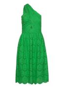 Appelona Anglaise Dress Knælang Kjole Green French Connection