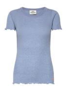 Pointella Trixy Tee Tops T-shirts & Tops Short-sleeved Blue Mads Nørga...