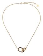 Harper Necklace Black/Gold Accessories Jewellery Necklaces Dainty Neck...