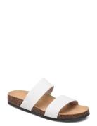 Biabetricia Twin Strap Flade Sandaler White Bianco