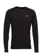 T-Shirts Tops T-Langærmet Skjorte Black EA7