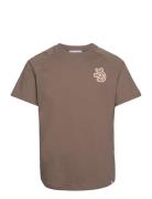 Darren T-Shirt Tops T-Kortærmet Skjorte Brown Les Deux