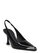 Eiffel, 1963 Metal Cap Sling Back Shoes Heels Pumps Sling Backs Black ...