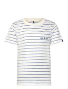 Kobharry S/S Stripe Tee Box Jrs Tops T-Kortærmet Skjorte Multi/pattern...