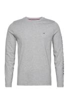 Tommy Logo Long Sleeve Tee Tops T-Langærmet Skjorte Grey Tommy Hilfige...