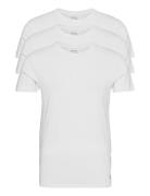 Slim Crewneck 3-Pack Tops T-Kortærmet Skjorte White Polo Ralph Lauren ...