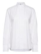 Shirt With Frilly Trim Tops Shirts Long-sleeved White Mango