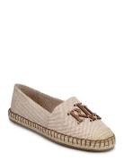 Cameryn Iii Canvas & Leather Espadrille Espadrillos Flade Sandal Beige...