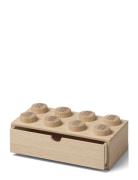 Lego Wooden Desk Drawer 8 Home Kids Decor Storage Storage Boxes Beige ...