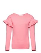 Frilla Shirt Tops T-shirts Long-sleeved T-Skjorte Pink Gugguu