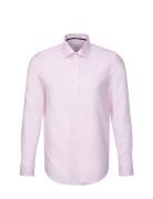 Business Kent Patch3 Tops Shirts Business Pink Seidensticker