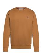 Adler Sweat O-Neck Tops Sweatshirts & Hoodies Sweatshirts Brown U.S. P...