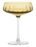 Champagne Coupe Single Cut Home Tableware Glass Champagne Glass Orange...