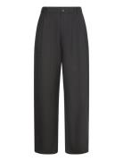 Trouser Ragna With Pleats Bottoms Trousers Wide Leg Black Lindex