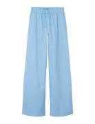 Nlffouise Poplin Straight Pant Bottoms Trousers Blue LMTD