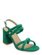 Biacharlene Cross Sandal Sandal Med Hæl Green Bianco