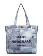 Recycled Boutique Athene Aop Bag Shopper Taske Blue Mads Nørgaard